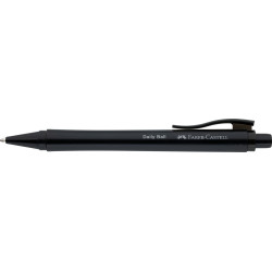 Шариковая ручка Faber-Castell Daily Ball XB черная с синими чернилами большая емкость