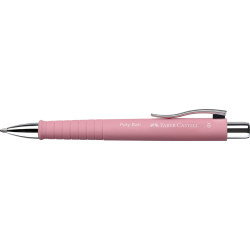 Lodīšu pildspalva Faber-Castell PolyBall XB 0,6 mm, rozā korpuss, zila tinte