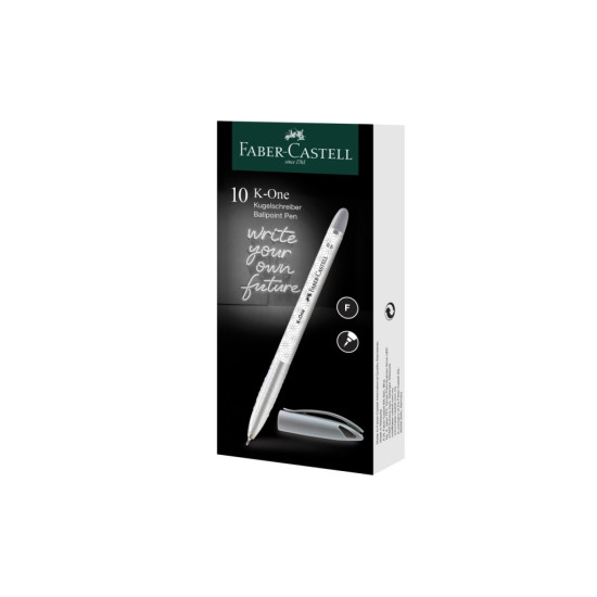 Шариковая ручка Faber-Castell K-One 0.5 мм Черный 10 шт