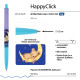 Ручка шариковая HappyClick Мишка на Луне 0.5мм синяя