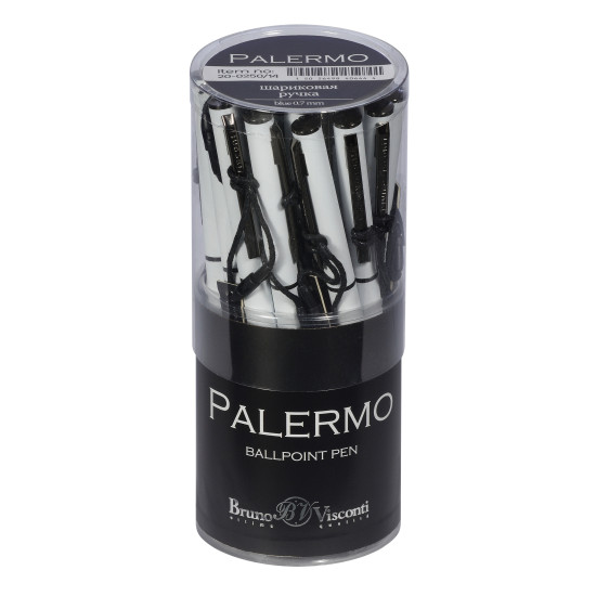 Ручка шариковая BrunoVisconti PALERMO белая Soft Touch