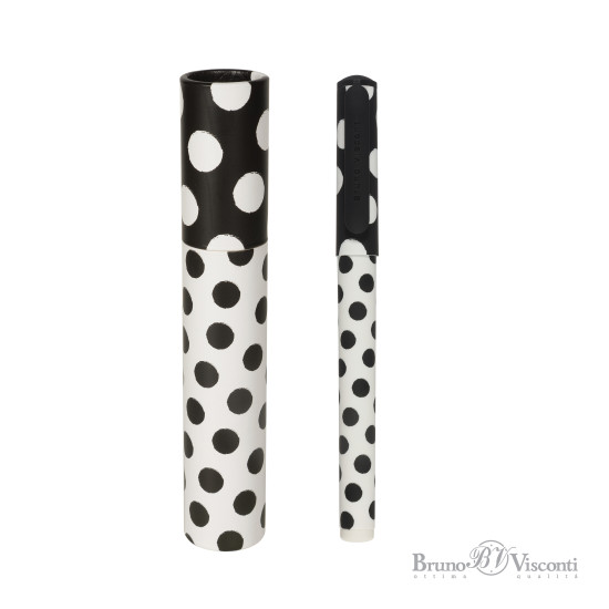 Ручка шариковая BrunoVisconti DreamWrite BLACK&WHITE  с мягким покрытием