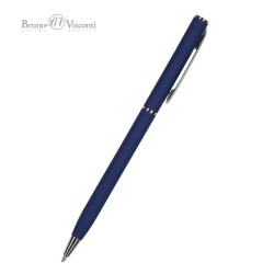 Ручка шариковая BrunoVisconti PALERMO Soft Touch темно-синяя