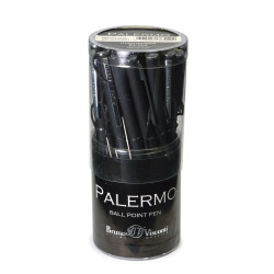 Ручка шариковая BrunoVisconti PALERMO Soft Touch черная 0.7мм