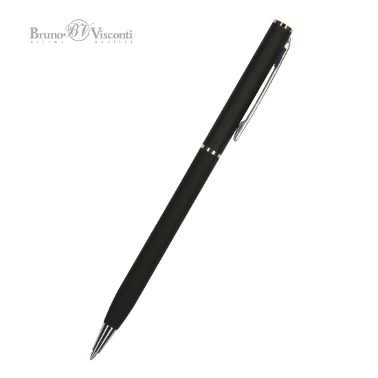 Ручка шариковая BrunoVisconti PALERMO Soft Touch черная 0.7мм