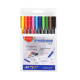 Ручки Keyroad Fine Liner Crystal Grip 0.4 мм 10 цветов в складном боксе