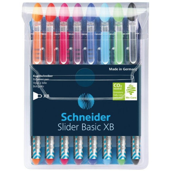 Ручки Schneider Slider XB 8шт с Viscoglide