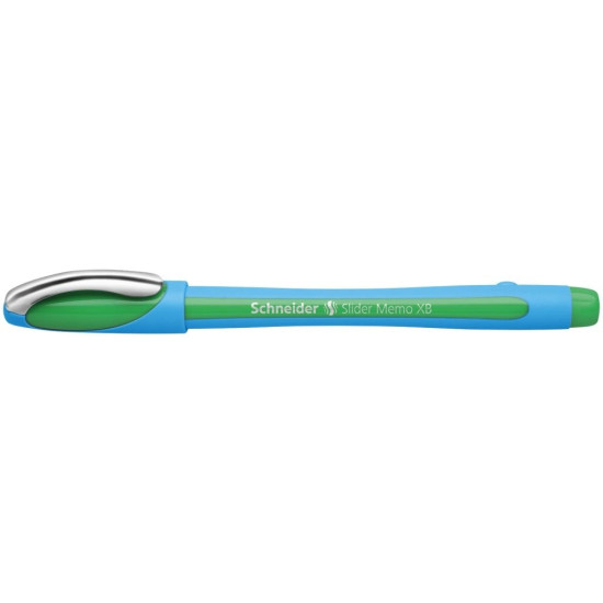 Lodīšu pildspalva Schneider Slider Memo 1.4mm XB, zaļa