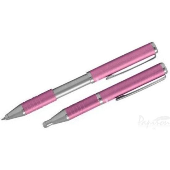 Шариковая ручка Zebra Expandz SL-F1 с розовым корпусом, синяя