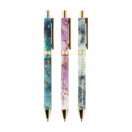 Lodīšu pildspalva Bruno Visconti ArtClick Carrara Bright 0.5mm, automātiska, zila, asorti