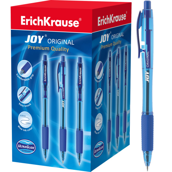 Ручка шар. Erich Krause Ultra Glide Technology Joy Original автомат 43346 синяя