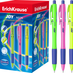 Ручка шар. Erich Krause Ultra Glide Technology Joy Neon автомат 43347 синяя