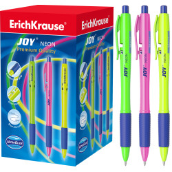 Ручка шар. Erich Krause Ultra Glide Technology Joy Neon автомат 43347 синяя