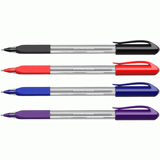 ***Lodīšu pildspalva Erich Krause U109, 1,0mm, sarkana