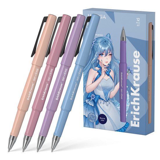 Lodīšu pildspalva ErichKrause Severe Stick Manga, 0.7mm, zila