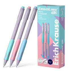 Ручка шар. Erich Krause Ultra Glide ErgoLineKids Pastel синяя 62037