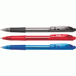 Lodīšu pildspalva Pentel BK-417, 0,7mm, melna