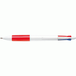 Lodīšu pildspalva CARIOCA 4, 1,0mm, automātiska, zila/zaļa/melna/sarkana