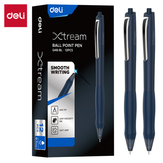 Lodīšu pildspalva Deli Xtream Smooth 0.7mm, zila