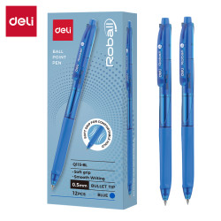 Шариковая ручка Deli "Roball", Blue, Мягкий захват