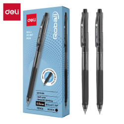 Шариковая ручка Deli "Roball", Black, Мягкий грип