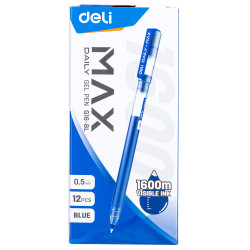 Гелевая ручка Deli Daily MAX 05мм синяя