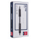 Gēla pildspalva Deli Q10420, 0.5mm, automātiska, melna