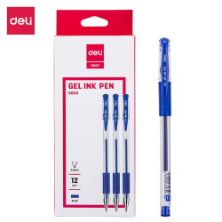 Гелевая ручка Deli Daily E6600blue 05мм 12шт
