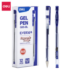 Ручка гелевая Deli EveryU 05мм синяя