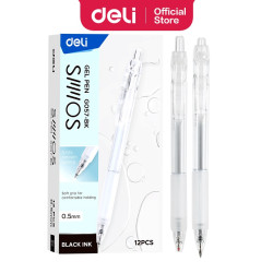 Ручка гелевая Deli G057 0.5мм черная шариковая