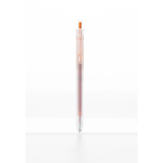 Gēla pildspalva Deli Delight, 0.5mm, automātiska, oranža