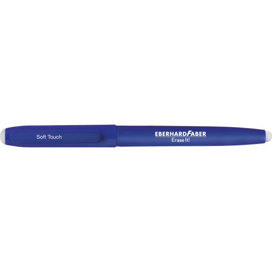 Gēla pildspalva EberhardFaber Erase it!, 0.7mm, izdzēšama, zila