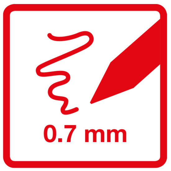 Gēla pildspalva EberhardFaber Erase it!, 0.7mm, izdzēšama, zila