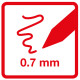 Gēla pildspalva EberhardFaber Erase it!, 0.7mm, izdzēšama, zila