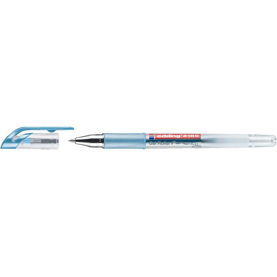 Gēla pildspalva Edding 2185, 0.7mm, metāliski zila