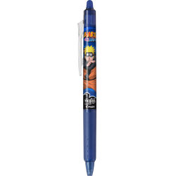 Gēla pildspalva Pilot Frixion Clicker Naruto 0.7mm, izdzēšama, automātiska, zila