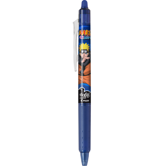 Gēla pildspalva Pilot Frixion Clicker Naruto 0.7mm, izdzēšama, automātiska, zila