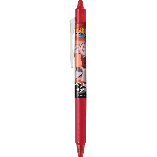 Гелевая ручка Pilot Frixion Clicker Naruto 07мм красная стирающаяся