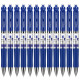 Gēla pildspalva Deli S01, 0.5mm, automātiska, zila
