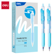 Gēla pildspalva Deli G7-BL 0.5mm, izdzēšama, automātiska, zila