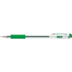 Gēla pildspalva Pentel K116 HYBRID GRIP, 0,6mm, zaļa (P)