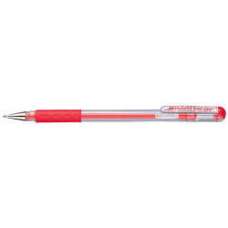 Gēla pildspalva Pentel K116 Hybrid Grip, 0.6mm,sarkana