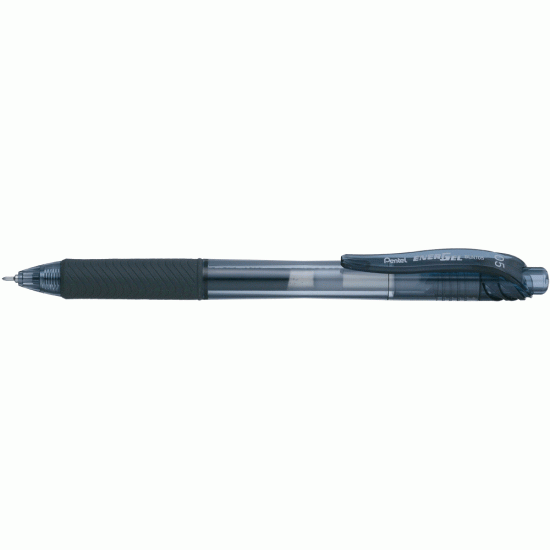 Gēla pildspalva Pentel ENERGEL-X BLN105, 0,5mm, melna