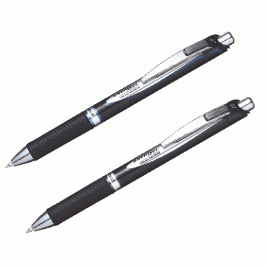 Gēla pildspalva Pentel Energel Permanent BLP-77, 0,7mm, melna