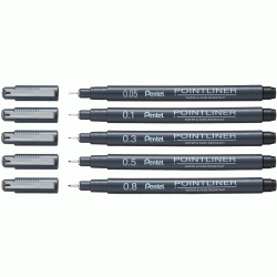 Flomāstertipa pildspalva PENTEL POINTLINER, 0,3