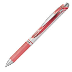 Gēla pildspalva Pentel Energel BL77, 0,7mm, automātiska, koraļļu rozā kr.