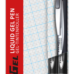 *Komplekts Pentel Energel BLP77, 0,7mm, 2 gab, melna kr.