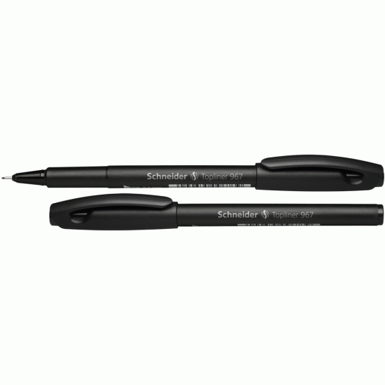 Pildspalva Schneider 967, 0,4mm, melna