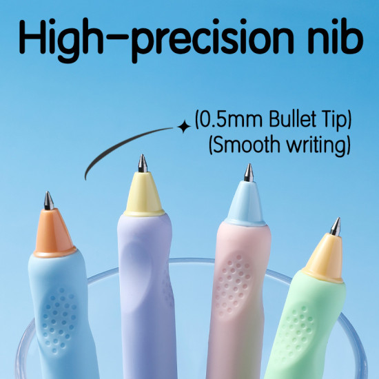 Стираемая гелевая ручка Deli "G310", Blue, с конфетным дизайном
