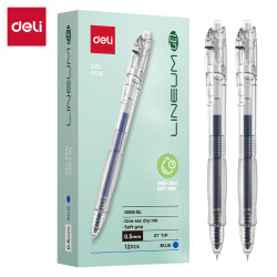 Гелевая ручка Deli "G08S-BL", Blue, Быстросохнущая